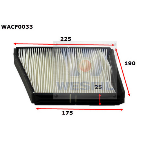 Wesfil Cooper Cabin Filter Wacf0033 Rca124P