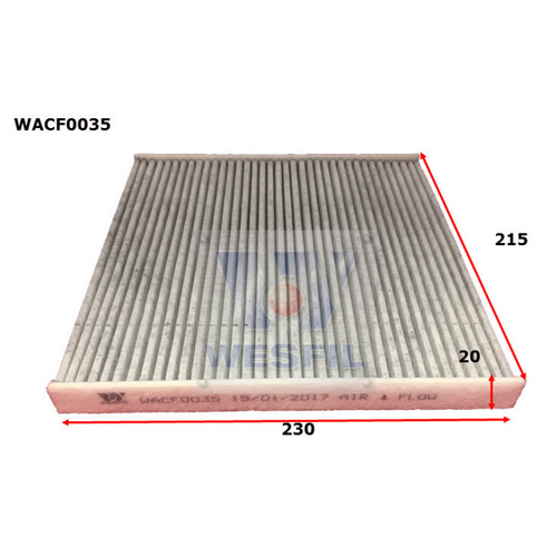 Wesfil Cooper Cabin Filter Wacf0035 Rca137P