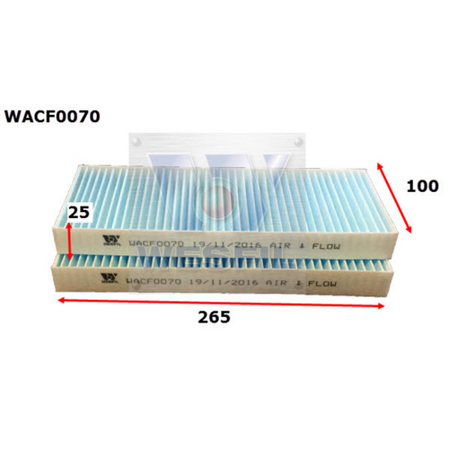 Wesfil Cooper Cabin Filter WACF0070 Rca174p