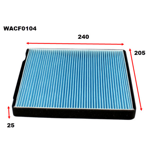 Wesfil Cooper Cabin Filter WACF0104 Rca132p