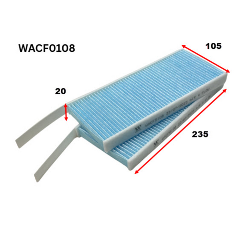 Wesfil Cooper Cabin Filter WACF0108 Rca238p