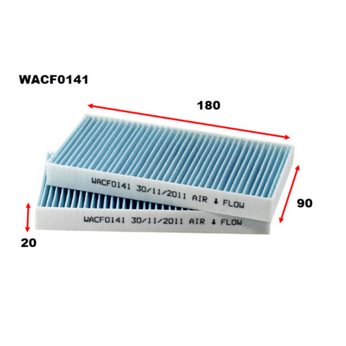 Wesfil Cooper Cabin Filter WACF0141 Rca212p