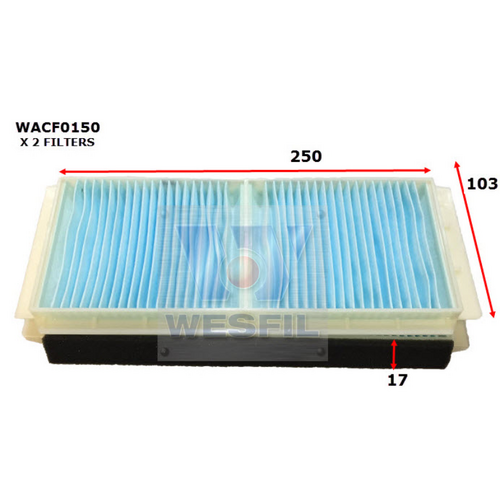 Wesfil Cooper Cabin Filter WACF0150 Rca232p