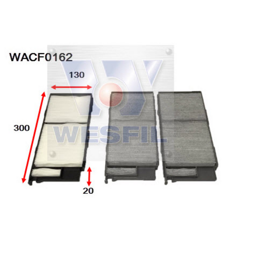 Wesfil Cooper Cabin Filter Wacf0162