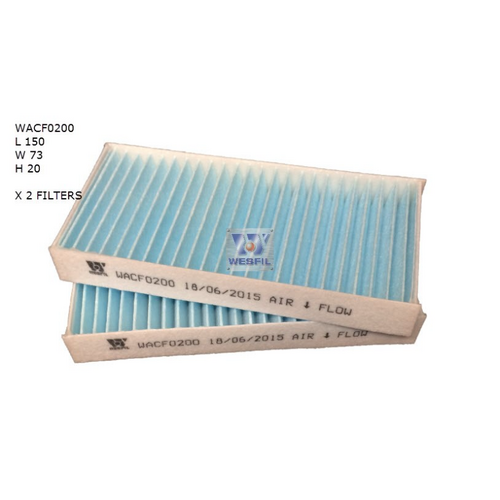 Wesfil Cooper Cabin Filter Rca384P WACF0200