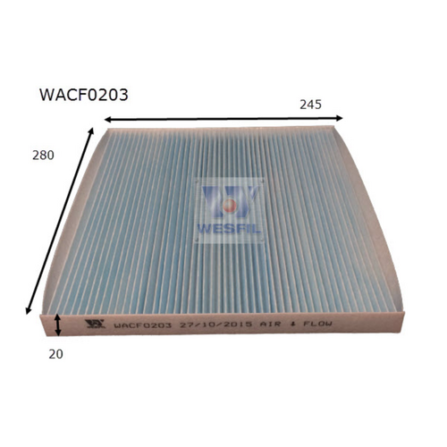 Wesfil Cooper Cabin Filter WACF0203 RCA328P