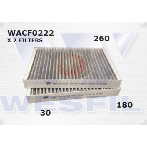 Wesfil Cooper Cabin Filters (2Pk) RCA420MS WACF0222