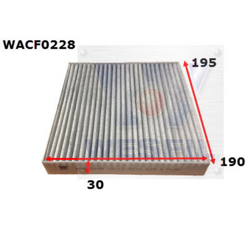 Wesfil Cooper Cabin Filter Rca391Ms WACF0228