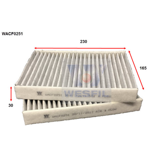 Wesfil Cooper Cabin Filter WACF0251