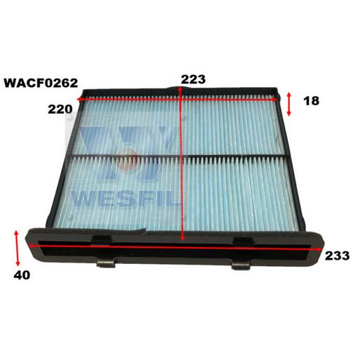 Wesfil Cooper Cabin Filter Wacf0262 RCA411P