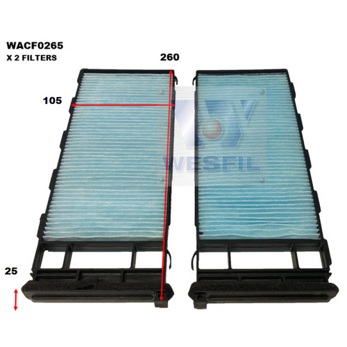 Wesfil Cooper Cabin Filter WACF0265 RCA318P