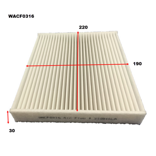 WESFIL COOPER Wesfil Cabin Filter Wacf0316 Rca423M