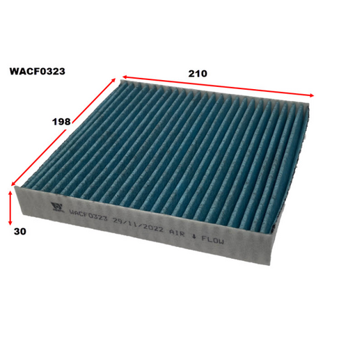 Wesfil Cooper Cabin Pollen Filter Wacf0322 Rca436M WACF0323