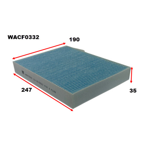 Wesfil Cooper Cabin Filter WACF0332 RCA486M