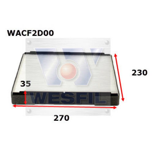 Wesfil Cooper Cabin Filter WACF2D00