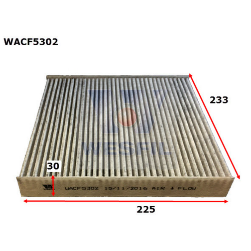 Wesfil Cooper Cabin Filter Wacf5302 RCA108P/RCA223P