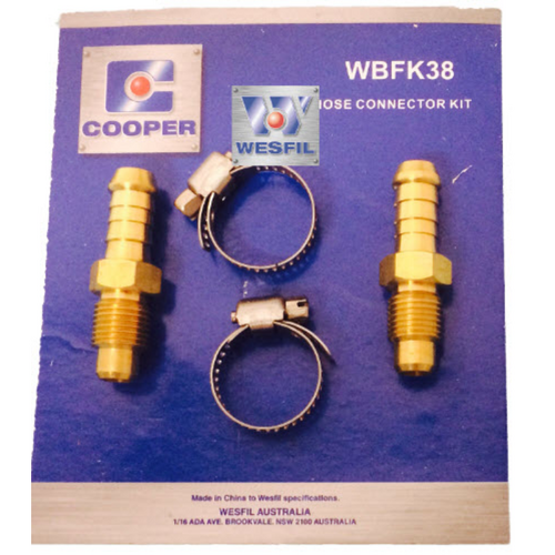 Wesfil Cooper Brass Fitting Kit 3/8" Suits Wcfa WBFK38