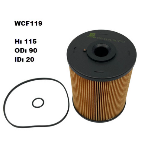 Wesfil Cooper Diesel Fuel Filter Wcf119 R2693P