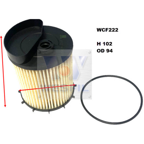 Wesfil Cooper Diesel Fuel Filter Wcf222 R2706P Z2706P