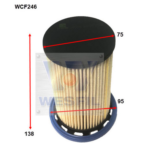 Wesfil Cooper Diesel Fuel Filter Wcf246 R2725P