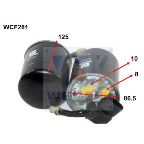Wesfil Cooper Diesel Fuel Filter Wcf281 Z1041