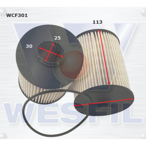 Wesfil Cooper Diesel Fuel Filter Wcf301 R2809P