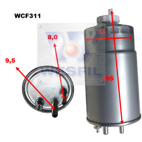 Wesfil Cooper Diesel Fuel Filter Wcf311 Z1094