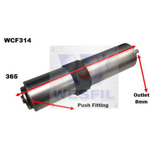 Wesfil Cooper Diesel Fuel Filter Wcf314 Z947