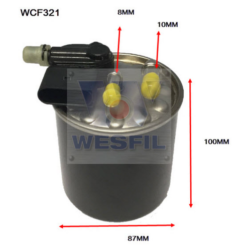 Wesfil Cooper Diesel Fuel Filter WCF321 Z1042