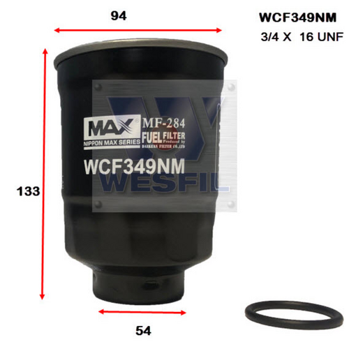 Nippon Max Diesel Fuel Filter Z1000 WCF349NM