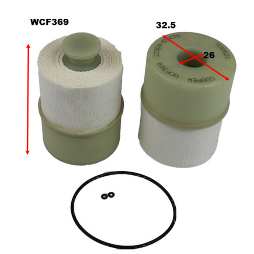 WESFIL COOPER Diesel Fuel Filter R2892P WCF369