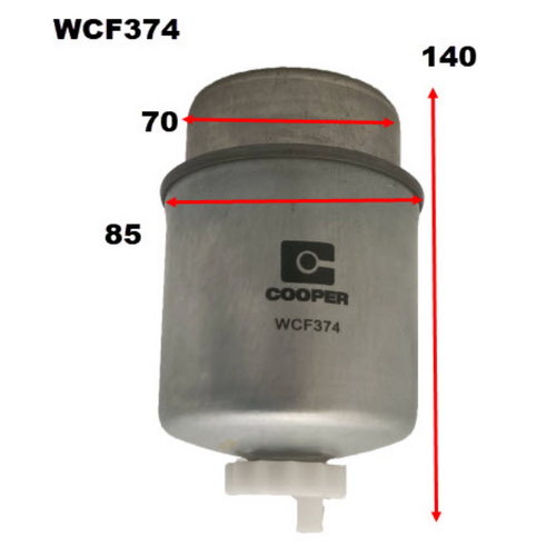 Wesfil Cooper Diesel Fuel Filter Z1062 WCF374