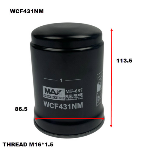 Nippon Max Diesel Fuel Filter WCF431NM