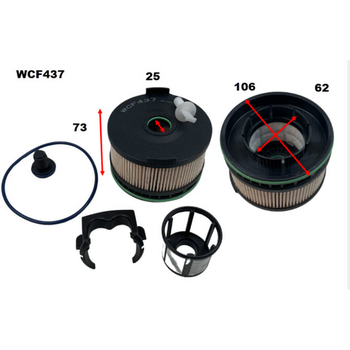 Wesfil Cooper Diesel Fuel Filter WCF437