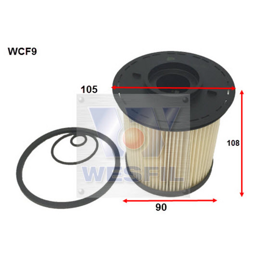 Wesfil Cooper Diesel Fuel Filter Wcf9 R2643P