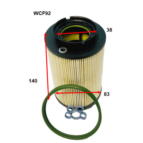 Wesfil Cooper Diesel Fuel Filter Wcf92 R2622P