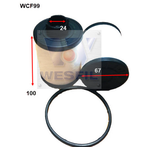 Wesfil Cooper Diesel Fuel Filter Wcf99 R2661P