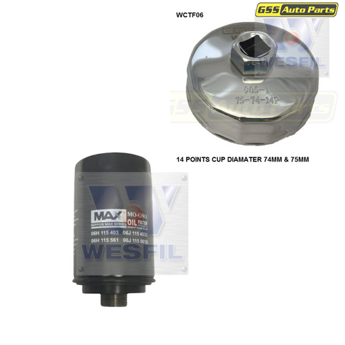 Wesfil Cooper Oil Filter & Remover Tool WCO135NM-WCTF06