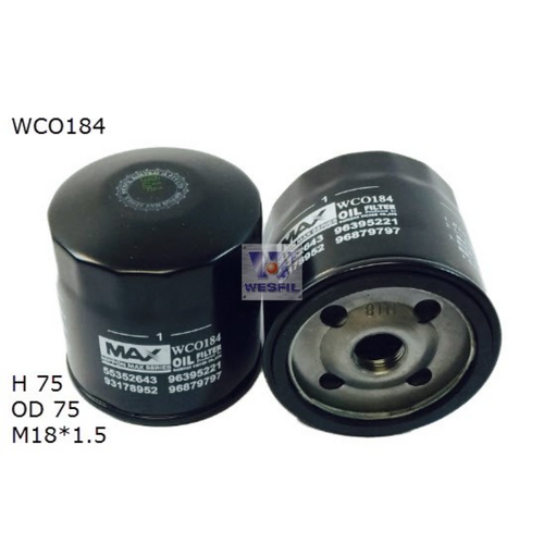 Nippon Max Engine Oil Filter WCO184NM
