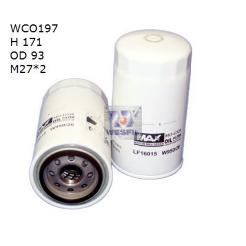 Nippon Max Engine Oil Filter WCO197NM Z894
