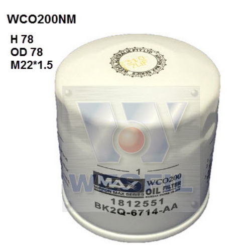 Nippon Max Oil Filter Wco200Nm Z1106