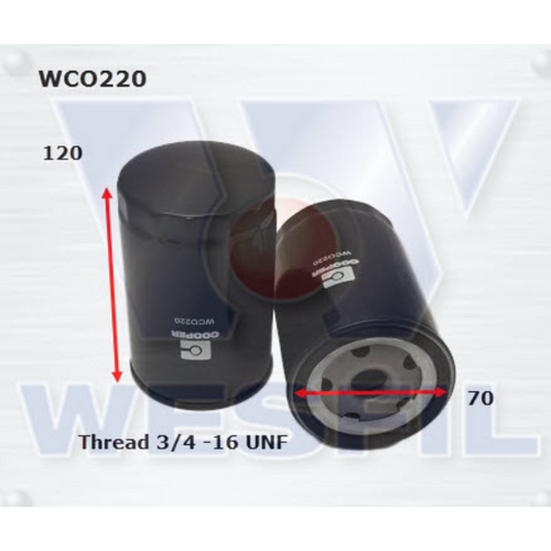 Wesfil Cooper Engine Oil Filter WCO220