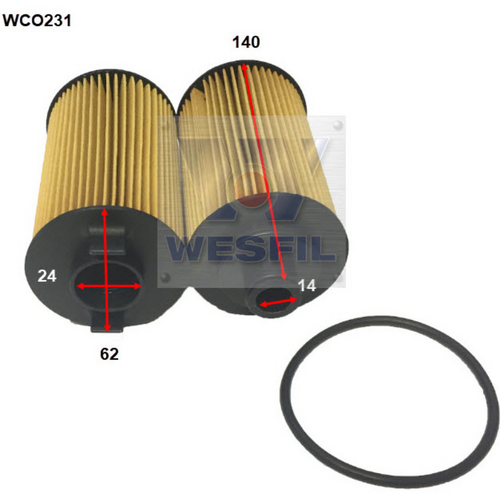 Wesfil Cooper Oil Filter Wco231 - R2868P