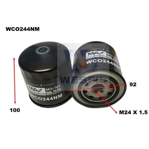 Nippon Max Oil Filter Wco244Nm