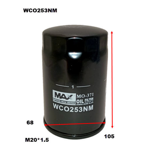Nippon Max Engine Oil Filter WCO253NM Z1202