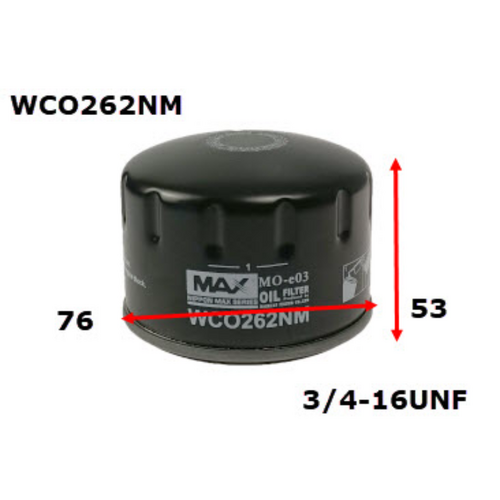 Nippon Max Engine Oil Filter WCO262NM