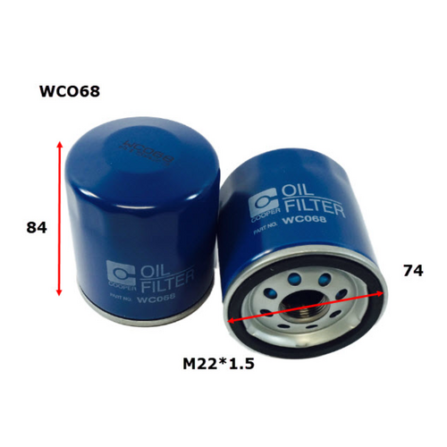 Wesfil Cooper Engine Oil Filter WCO68 Z663