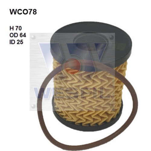Wesfil Cooper Engine Oil Filter WCO78 R2654P/R2663P