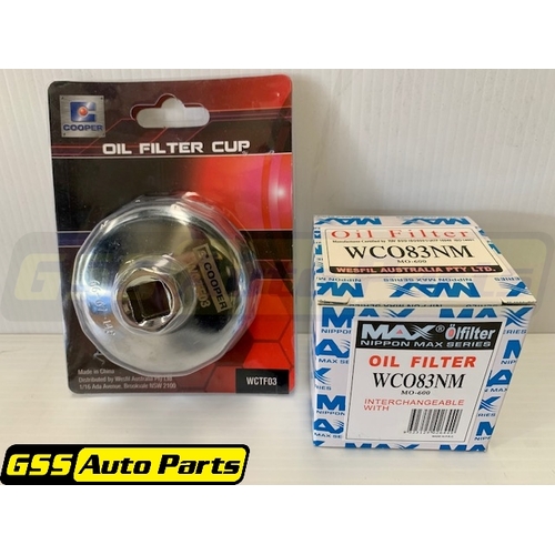 Wesfil Cooper Oil Filter & Removal Tool WCO83NM-WCTF03