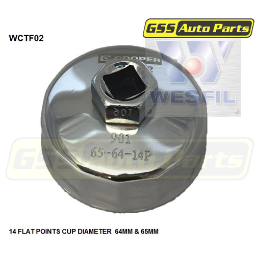 Wesfil Cooper Oil Filter Removal Tool 64-65Mm WCTF02-432